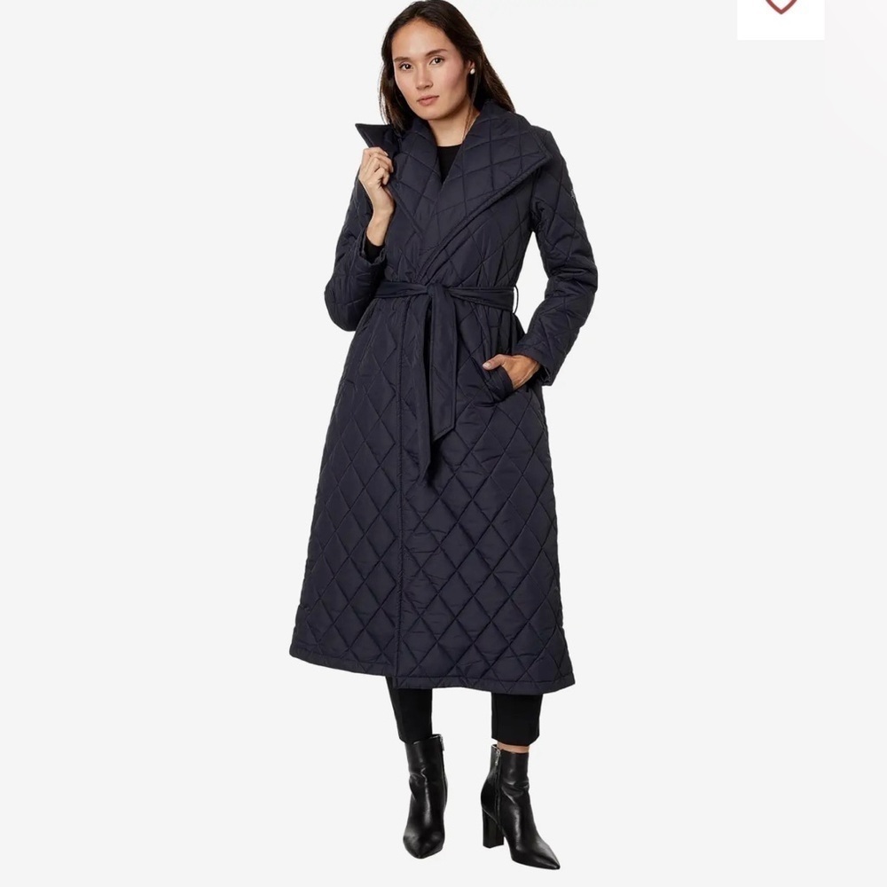 Ralph Lauren Black Quilted Trench Coat
